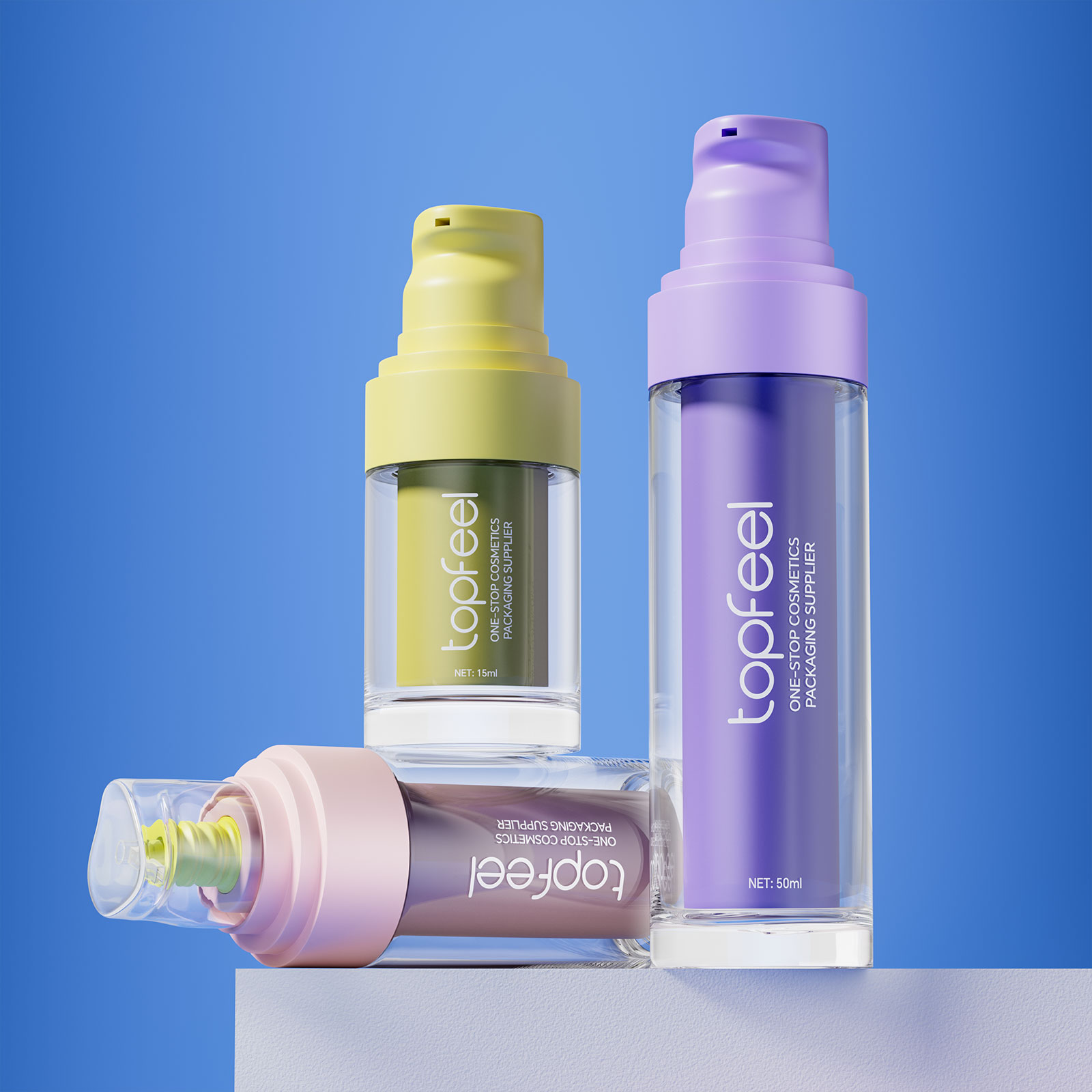 PA142 Refillable Airless Glass Bottle